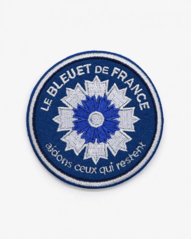 Patch brodé Marine nationale x Bleuet de France