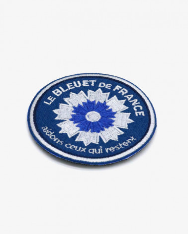 Patch brodé Marine nationale x Bleuet de France