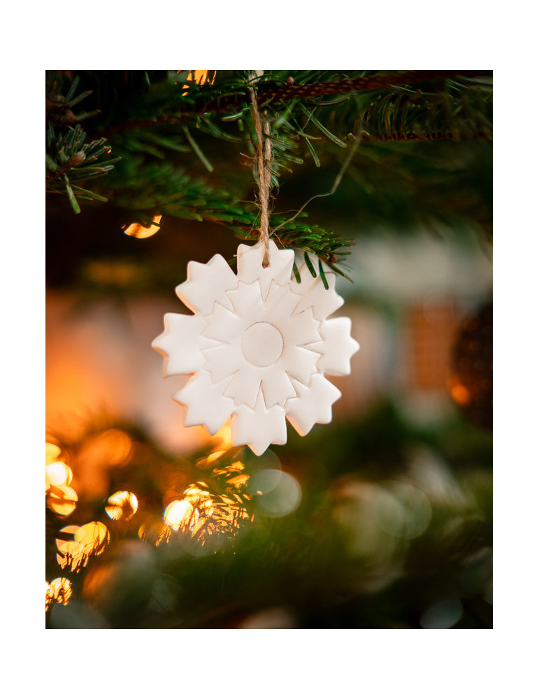 Décoration Bleuet de France en porcelaine