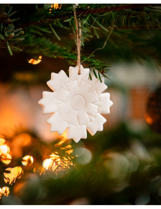 Décoration Bleuet de France en porcelaine