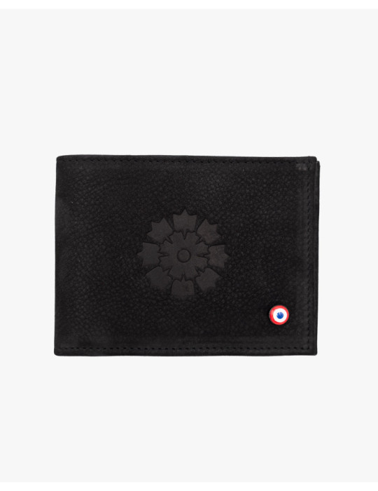 Portefeuille en cuir Larmorie x Le Bleuet de France