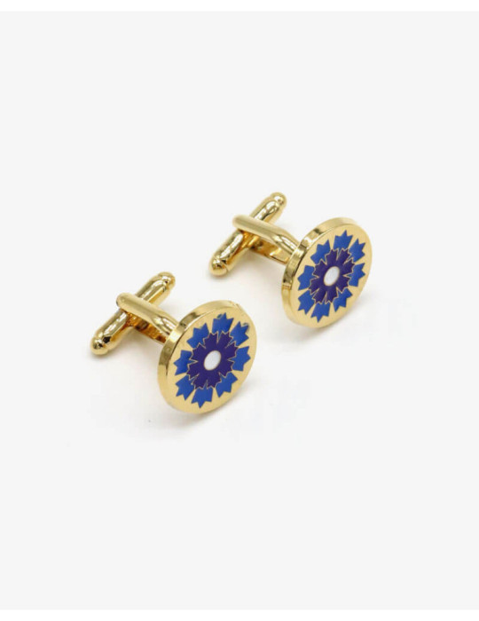 Boutique Bleuet de France - Boutons de manchette argentés Bleuet de...