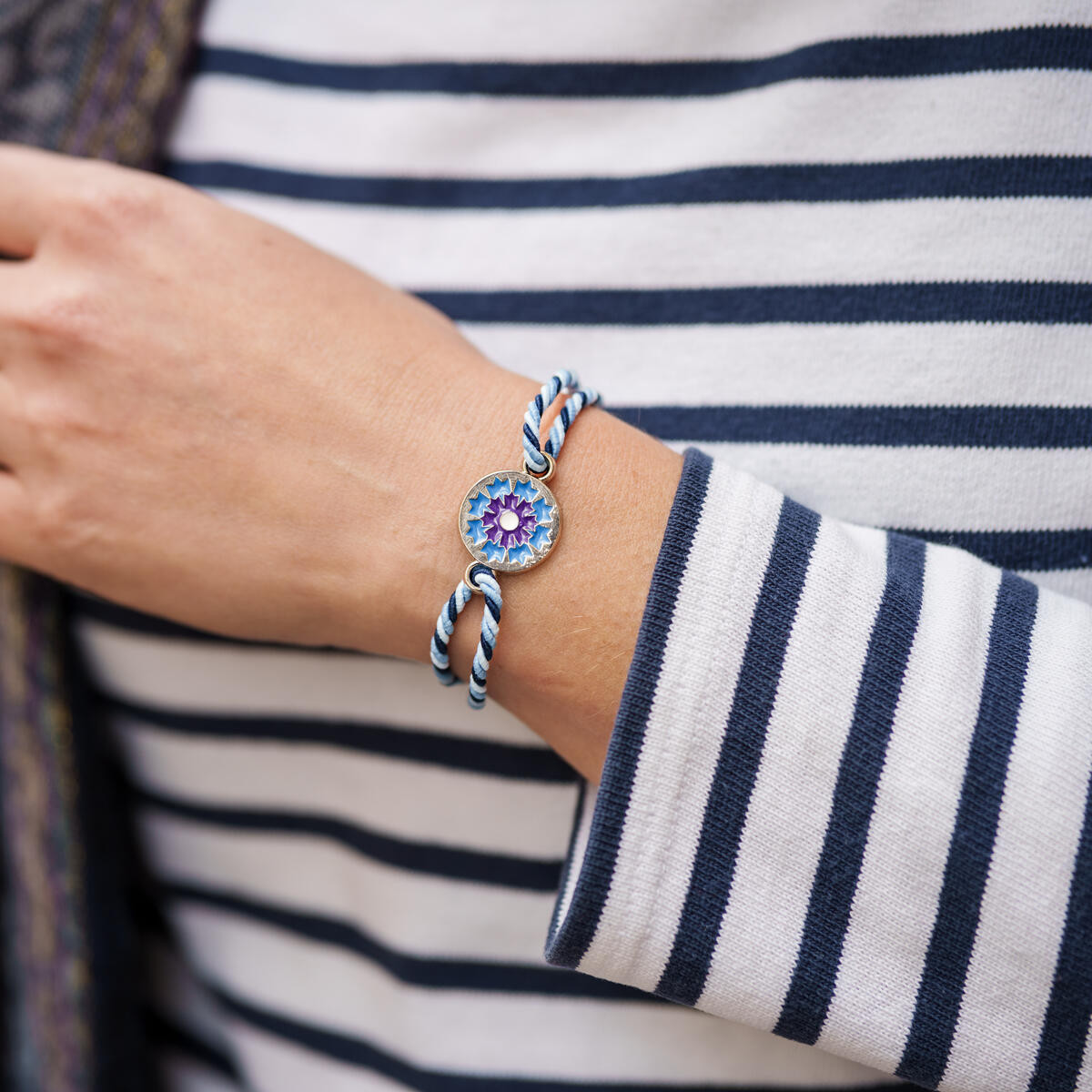 Boutique Bleuet de France - Bracelet argenté Bleuet de France