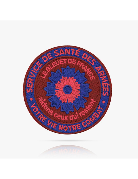 Patch brodé Service de santé des armées x Bleuet de France
