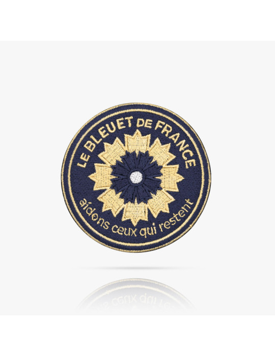 Patch brodé Service du commissariat aux armées x Bleuet de France