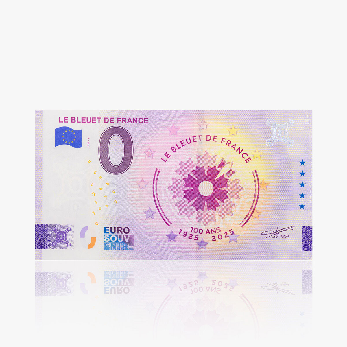Billet Euro-Souvenir - Centenaire Billet Euro-Souvenir - Centenaire