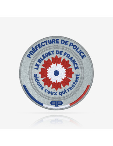 Patch brodé Préfecture de Police x Bleuet de France