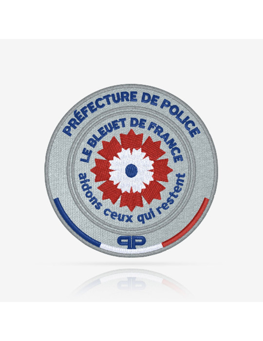 Patch brodé Préfecture de Police x Bleuet de France