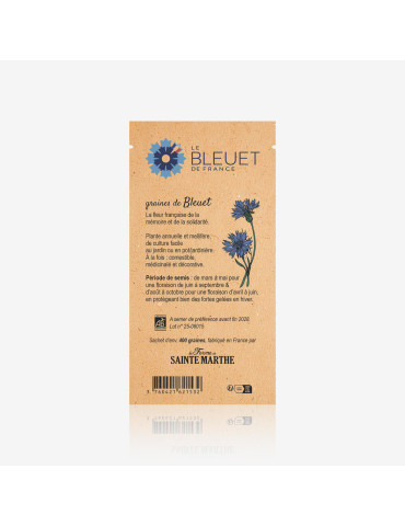 Sachet de graines de bleuet