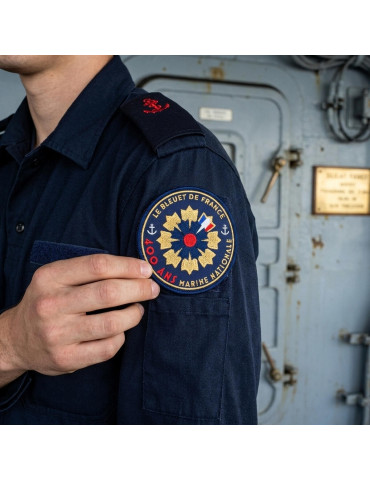 Patch brodé 400 ans Marine Nationale x Bleuet de France 2