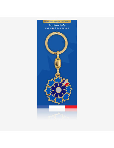 Porte-clé - Pétale tricolore 2