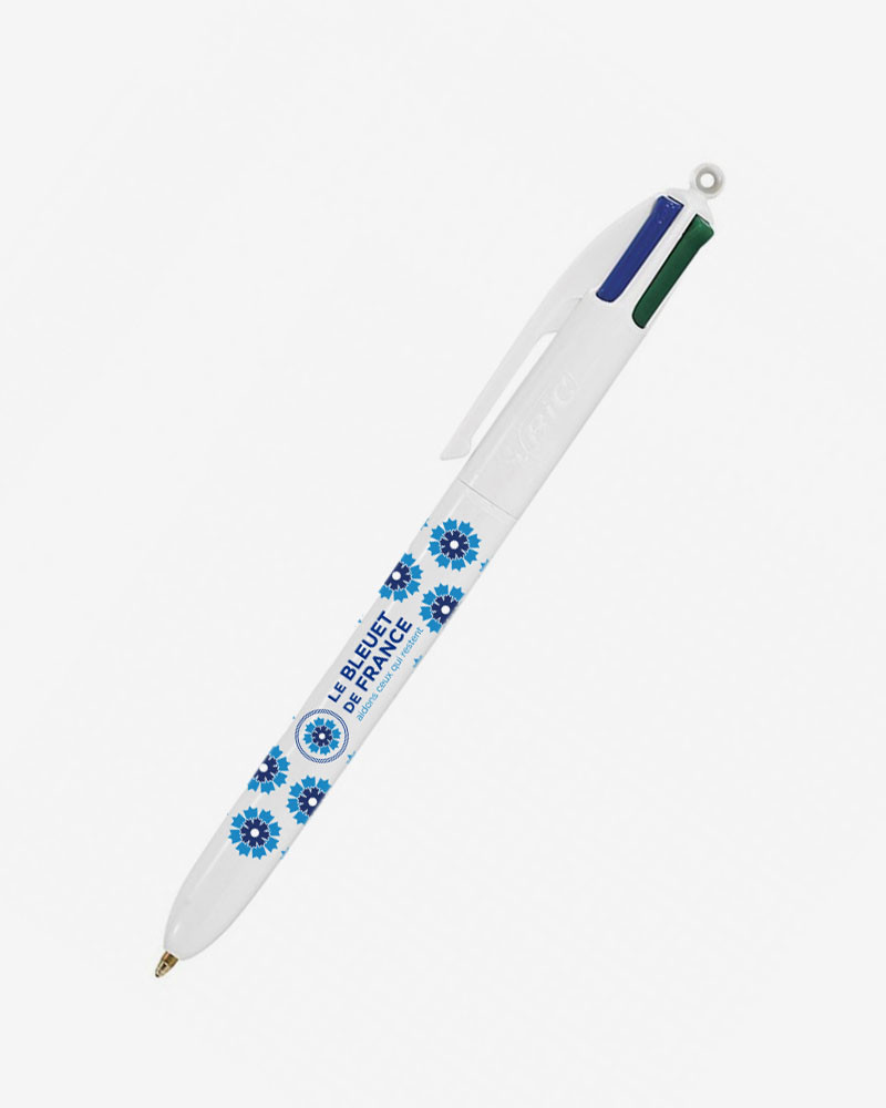 Stylo BIC® 4 couleurs du Bleuet de France