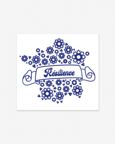 Tatouage Textile "Résilience" du Bleuet de France