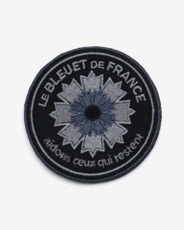 Patch brodé basse visibilité Bleuet de France