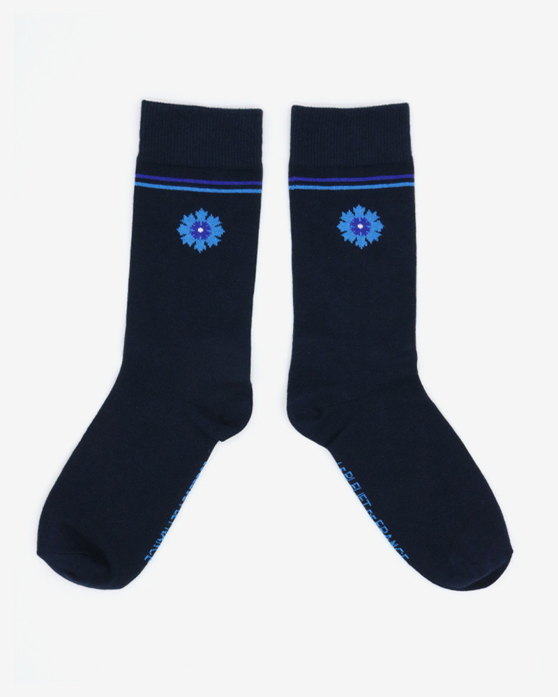 Chaussettes Bleuet de France x Maison Broussaud