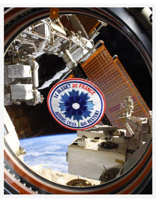 Patch brodé Bleuet de France par Thomas Pesquet