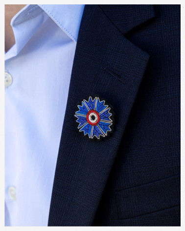 Broche Cocarde Bleuet de France x Macon & Lesquoy