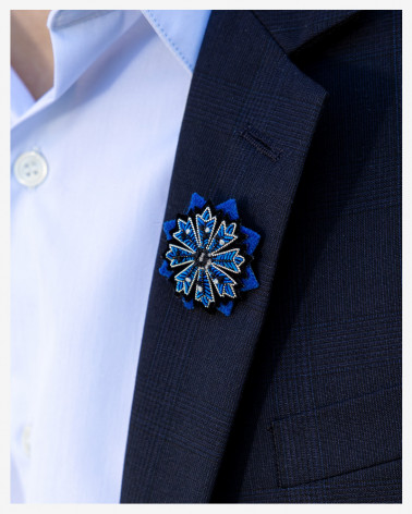 Broche Bleuet de France x Macon & Lesquoy