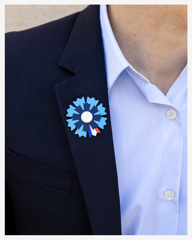 Boutique Bleuet de France - Bleuet de France en papier avec pétale tricolore