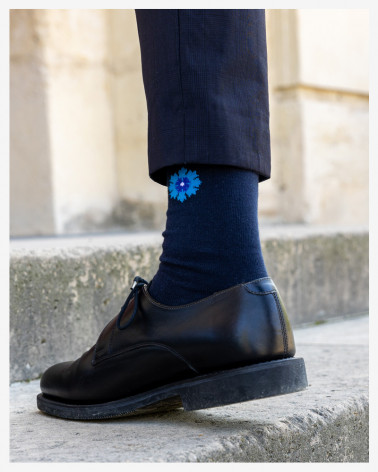 Chaussettes Bleuet de France x Maison Broussaud