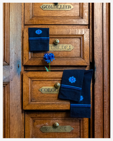 Chaussettes Bleuet de France x Maison Broussaud